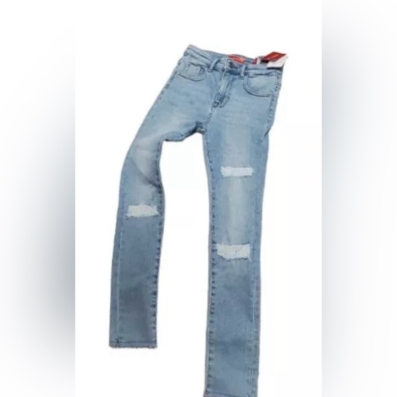 New Kids Guess Mr Zuley Skinny Jeans Light Destroyed Style Adj Waist Size 8, $45 - Picture 10 of 10